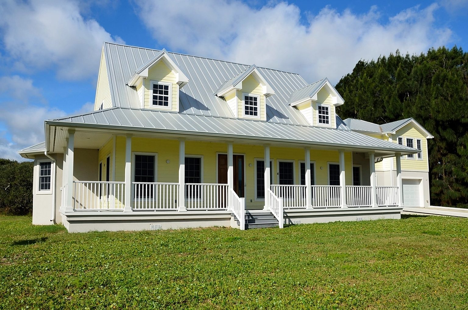 The inn from the garden